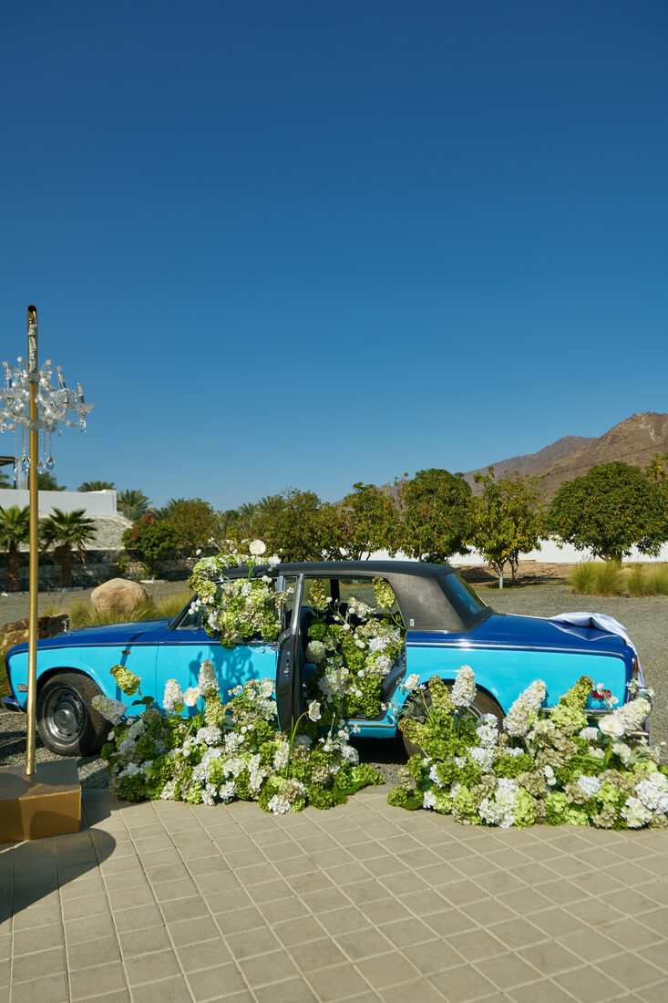 Wedding flower arrangement by Flower Corner, Sharjah